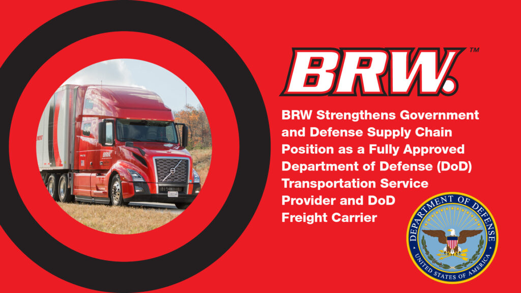 BR Williams DoD approved transportation service and freight carrier truck